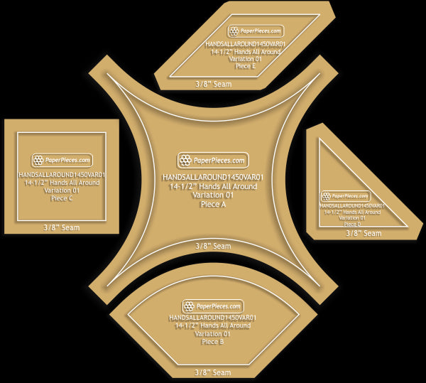 14-1/2" Hands All Around Variation 01