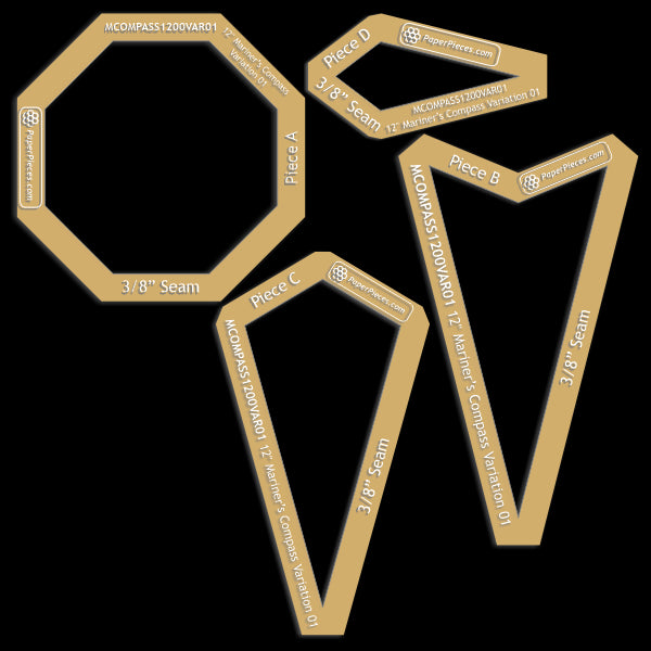 12" Mariner's Compass Variation 01