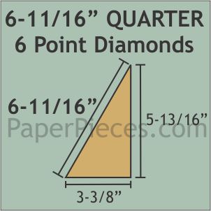 6-11/16" Quarter Diamonds