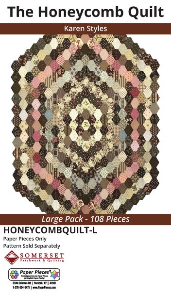 Honeycomb Quilt Paper Pieces by Karen Styles