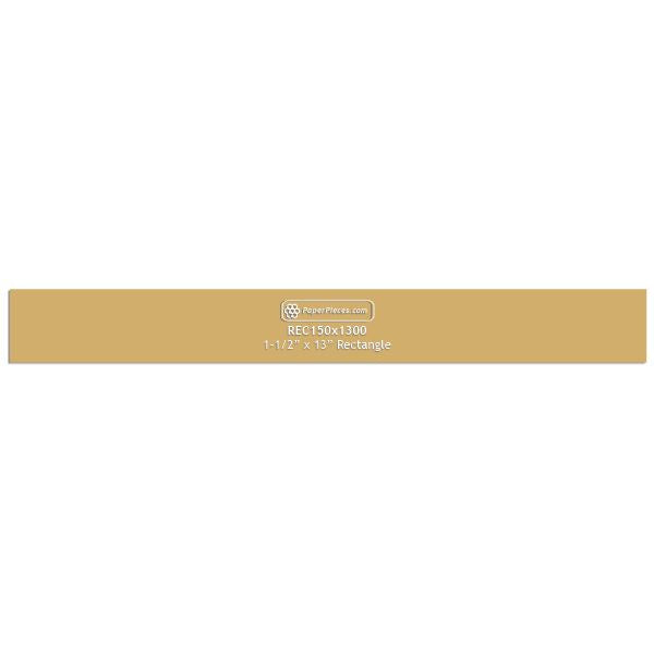 1-1/2" x 13" Rectangle