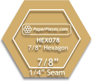 7/8" Hexagons