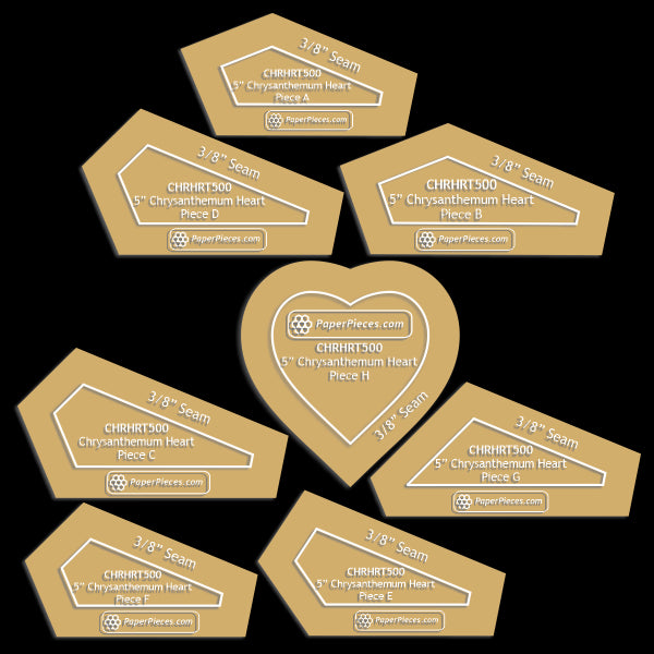 5" Chrysanthemum Heart