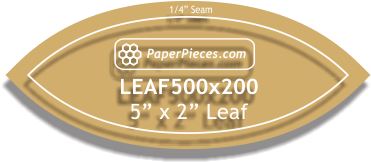 5" x 2" Leaf
