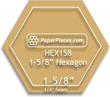 1-5/8" Hexagons