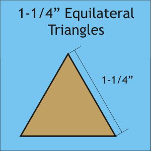 1-1/4" Equilateral Triangles