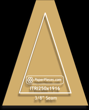 2-1/2" x 1-9/16" Isosceles Triangles