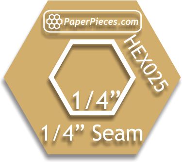 1/4" Hexagons