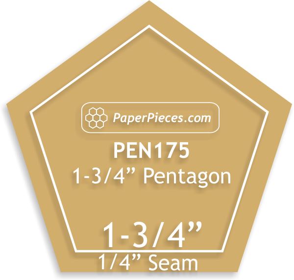 1-3/4" Pentagons