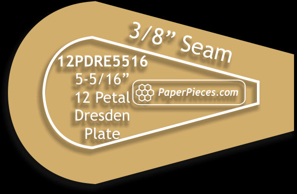 5-5/16" 12 Petal Dresdens