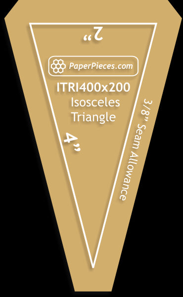 4" x 2" Isosceles Triangles
