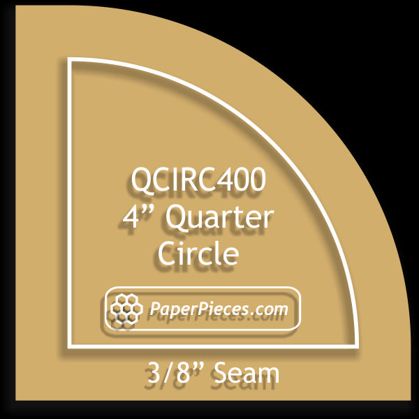 4" Quarter Circles
