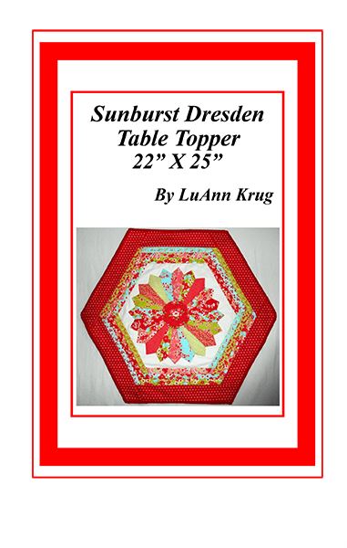 Sunburst Dresden Table Topper