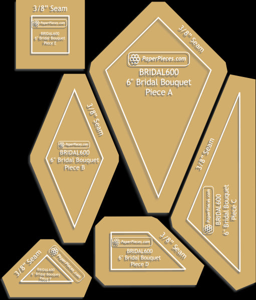 6" Bridal Bouquet Block