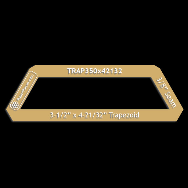 3-1/2" x 4-21/32" Trapezoid