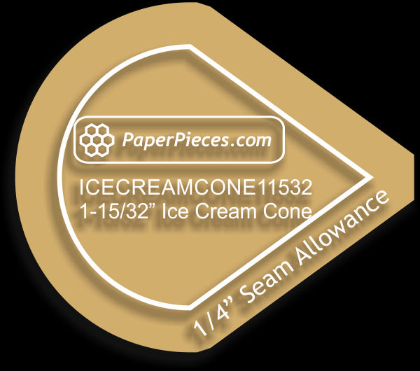 1-15/32" Ice Cream Cones