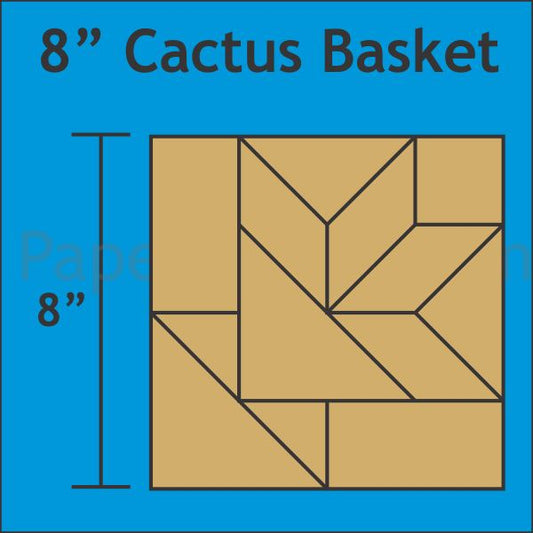8" Cactus Basket Block