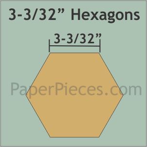 3-3/32" Hexagons