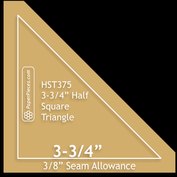 3-3/4" Half Square Triangles
