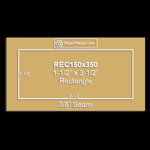 1-1/2" x 3-1/2" Rectangle