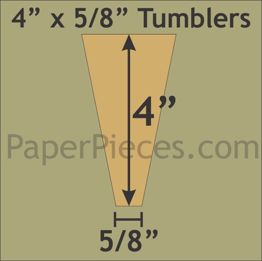 4" x 5/8" Tumblers
