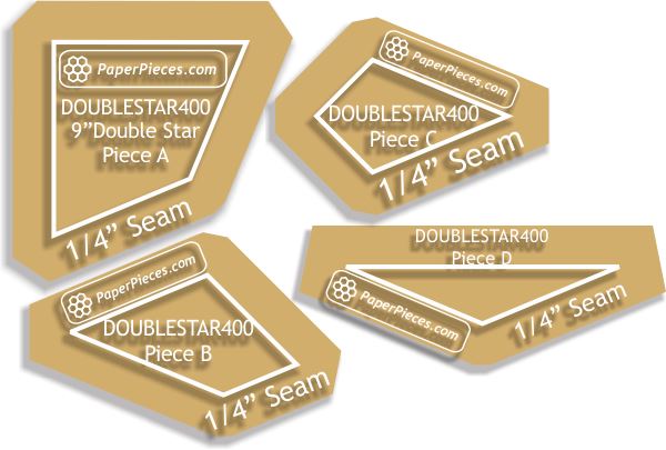 4" Double Star Block