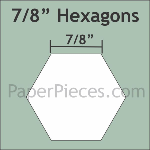 7-8-hexagons-paper-pieces for Free Printable 8 Inch Hexagon Template 7/8