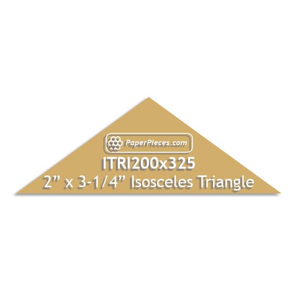 2" x 3-1/4" Isosceles Triangle
