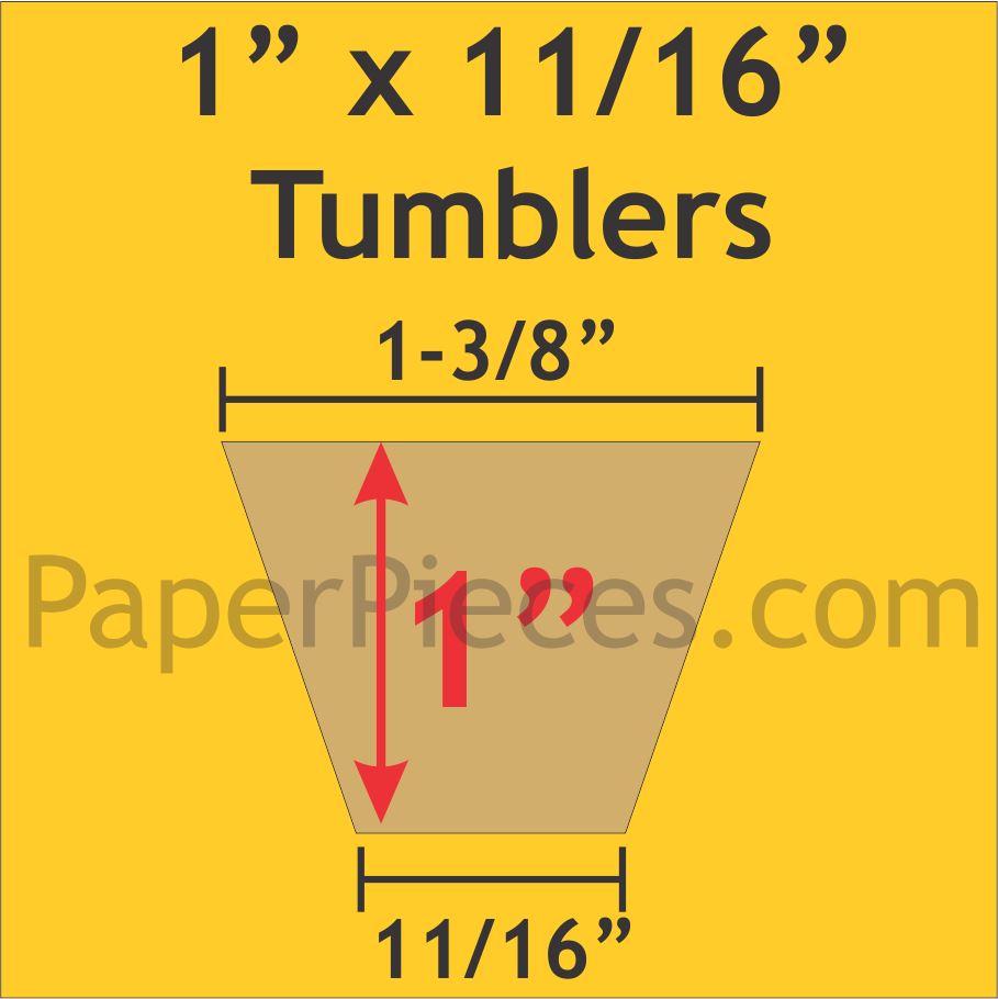 1" x 11/16" Tumblers