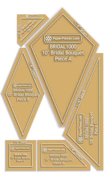 10" Bridal Bouquet Block