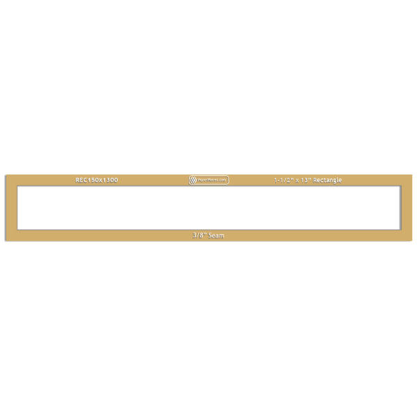 1-1/2" x 13" Rectangle