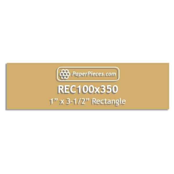 1" x 3-1/2" Rectangle