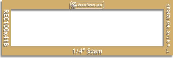 1" x 4-1/8" Rectangles