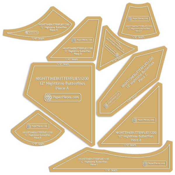 12" Nighttime Butterflies