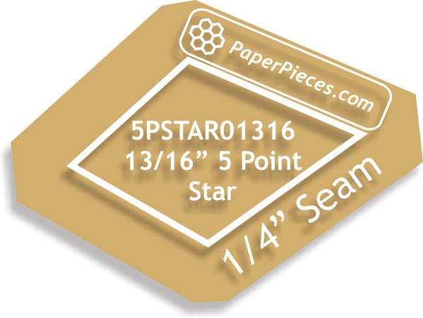 13/16" 5 Point Stars