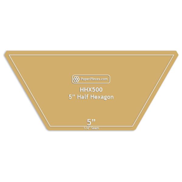 5" Half Hexagon