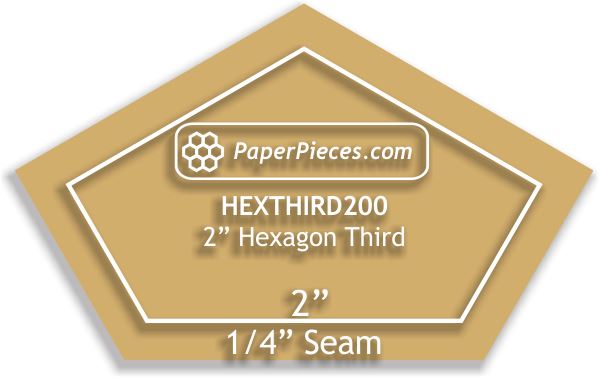 2" Hexagon Thirds