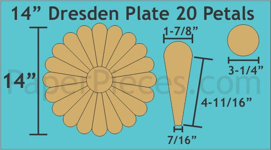 14" 20 Petal Dresden