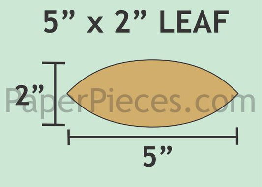 5" x 2" Leaf
