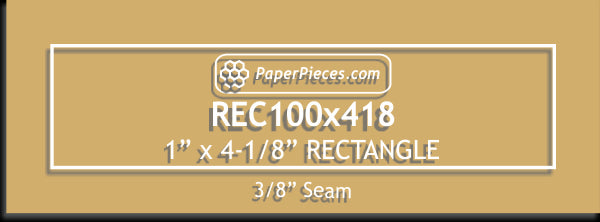 1" x 4-1/8" Rectangles