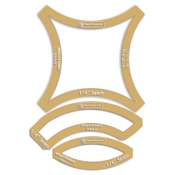 4-7/8" Double Wedding Rings