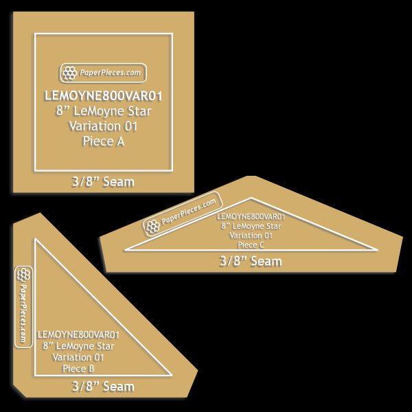 8" Lemoyne Star Variation 01