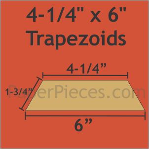 4-1/4" x 6" Trapezoids