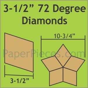 3-1/2" 72 Degree Diamonds