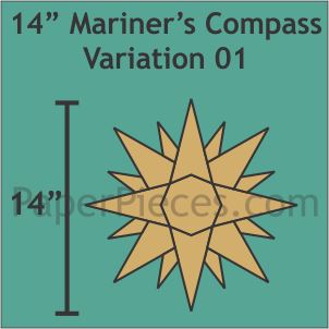 14" Mariner's Compass Variation 01