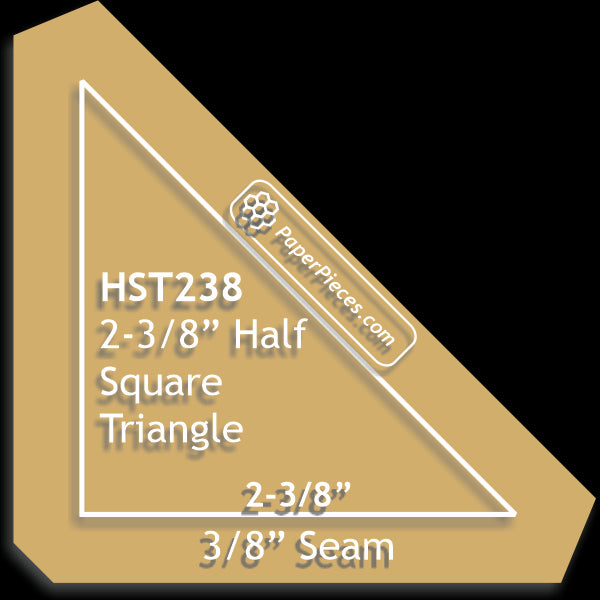 2-3/8" Half Square Triangles