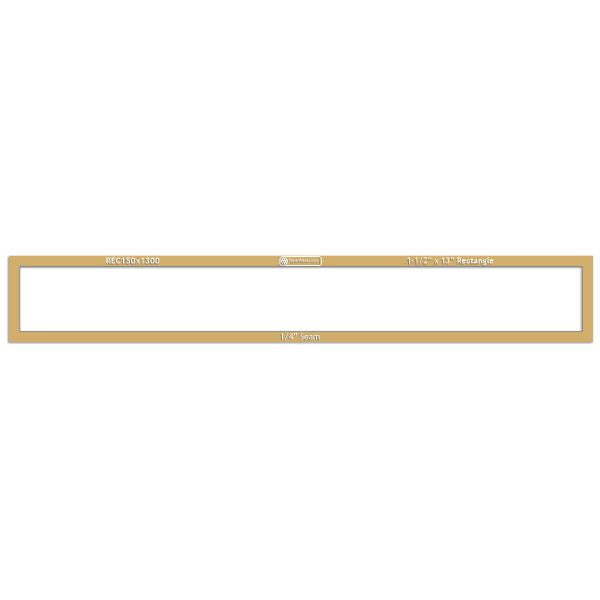 1-1/2" x 13" Rectangle