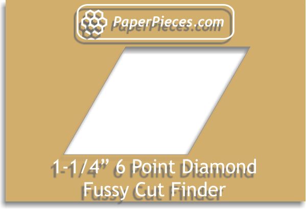 1-1/4" 60 Degree Diamond Fussy Cut Finder