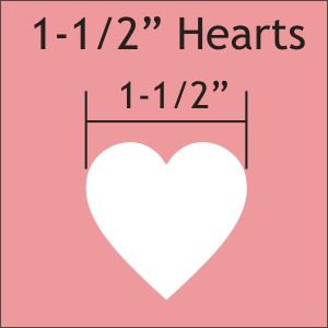 1-1/2" Hearts