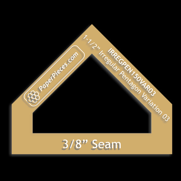 1-1/2" Irregular Pentagon Variation 03